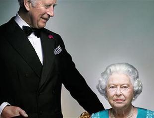 Queens new portrait features Prince Charles as guest star