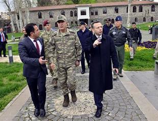 Turkish top brass visits Turkey’s southeast