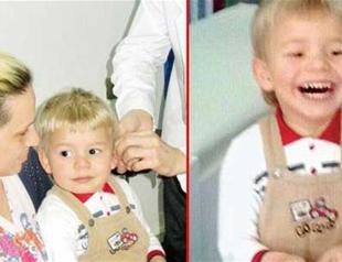 Hearing-impaired İzmir boy bursts into laughter after hearing for first time