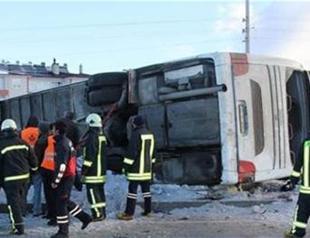 Two dead after student shuttle plunges in Turkey’s Konya