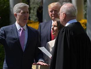 Gorsuch takes oath before joining high court