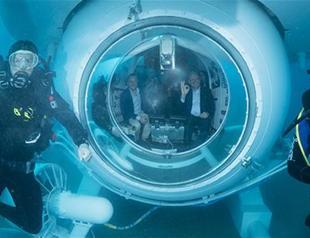 Turkey’s first touristic submarine makes first trip into depths of WWII wreck in Antalya