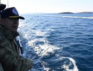 Turkey’s opposition divided over top soldier’s Kardak islet visit