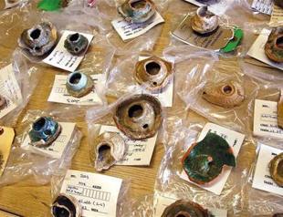 Artifacts in world’s first baptistery cleaned