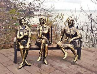 Statue of three female figures attacked for third time in Turkey’s Ordu