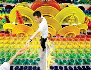 Chinese artist hopes paper weapons will stir thoughts of peace