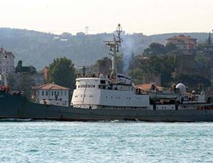 Russian intel ship traverses Istanbul’s Bosphorus Strait