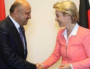 Defense minister meets German counterpart amid tension