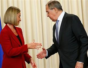 Russia, EU fail to mask divisions on Mogherini visit
