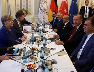 Erdoğan, Merkel meet ahead of G-20 in Hamburg