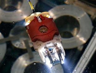 Underwater robot probes inside Fukushima reactor