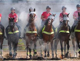 Turkish mounted police once again back in saddle ‘calming’ crowds