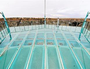 Glass terrace boosts interest in huge canyon in western Turkey