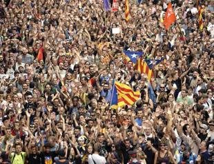 Europe’s eye on Spain as Catalans hit streets