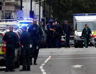 Car hits pedestrians outside London museum