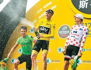 Froome wins in China, eyes fifth Tour title