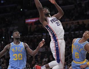 Embiid dominates as Sixers beat Lakers in young talent showcase