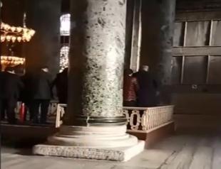 Turkish ultranationalist group recites call to prayer, prays inside Istanbul’s Hagia Sophia