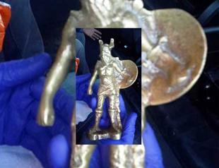 Viking statue seized from man traveling from Bodrum to Istanbul