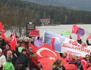 Protestors demand halt of planned construction in Gölcük Natural Park in Turkey’s Bolu