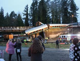 At least three dead as train derails over Washington state highway