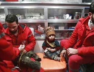 Medical evacuations begin from besieged Syria rebel bastion