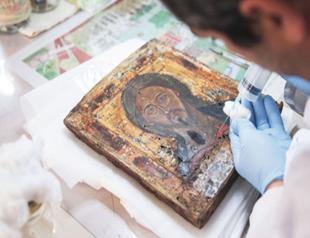 Experts at Turkey’s Culture Ministry lab restoring 452 historic Byzantine church icons