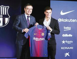 Coutinho completes 160-mln-euro Barça move