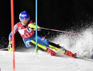 Shiffrin storms to slalom win in Austria
