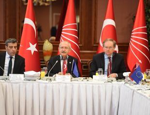 Main opposition CHP leader Kılıçdaroğlu meets EU ambassadors in Ankara