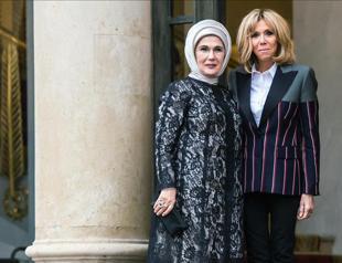 Turkish first lady invites French counterpart to Turkey