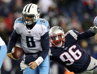 Patriots roll past Titans, Eagles clip Falcons to advance