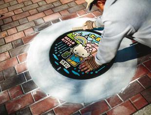 Japan sewers clean up their act with colorful manhole art