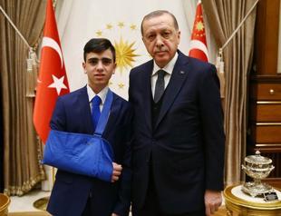 President Erdoğan hosts Palestinian resistance icon Fawzi al-Juneidi in Ankara