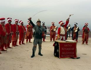 Ottoman military band performs at Turkey-Syria border