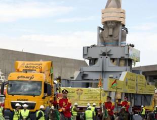 Egypt shifts colossal statue of legendary Pharoah Ramses II