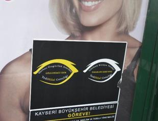 Bra ad on bus stop billboards covered by conservative group in Turkey’s Kayseri