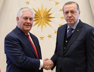 Erdoğan conveys Turkey’s regional priorities to Tillerson in meeting