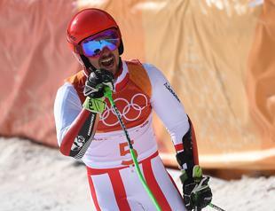 Hirscher wins Olympic double with giant slalom victory