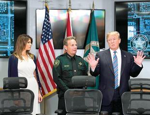 Trump fumes about Russia probe as US nation mourns