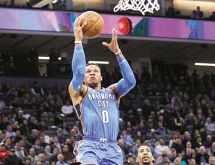 Westbrook, Thunder sink Kings at buzzer