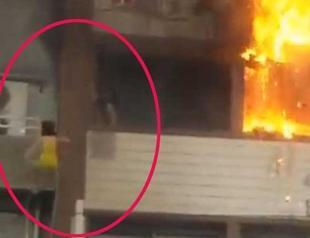 Four people injured in hotel fire in Turkey’s İzmir, two women leap for safety