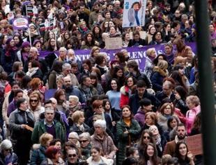 Spanish women stage unprecedented strike for rights
