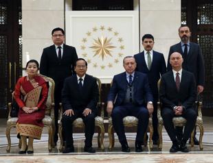 Erdoğan receives newly appointed Laos, Brunei envoys to Turkey