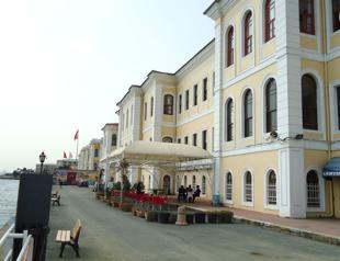 Restoration of historic Istanbul high school building with heavy equipment stirs debate