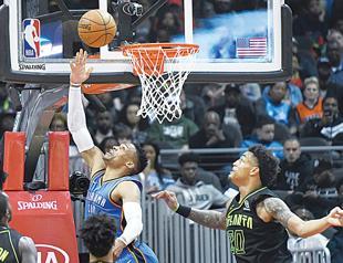 Westbrook at triple ton, Raptors recover