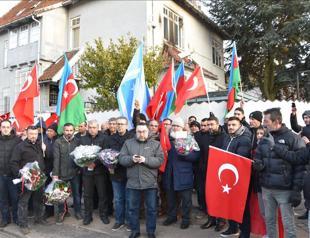 Turks in Copenhagen protest embassy attack