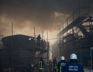 Yachts set alight in shipyard blaze in Turkey’s Antalya