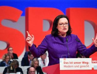 German Social Democrats elect first female leader