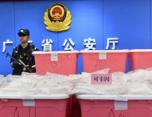 China seizes record 1.3 tons of cocaine